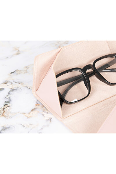 buğrahayalin Γνήσιο δέρμα, χειροποίητη θήκη γυαλιών – Μαγνητικό κάλυμμα, Τριγωνικό σχέδιο, Κομψή, Ανθεκτική