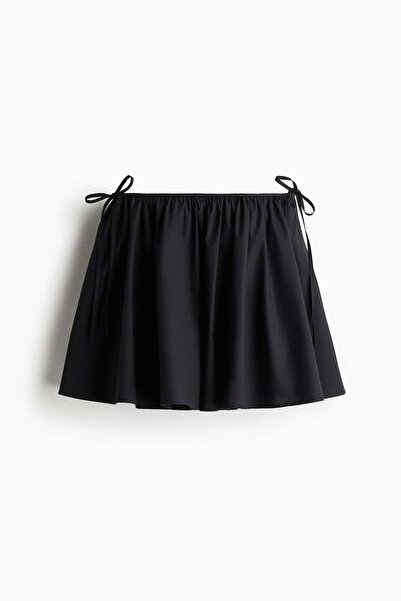 H&M Tie-detail circular mini skirt