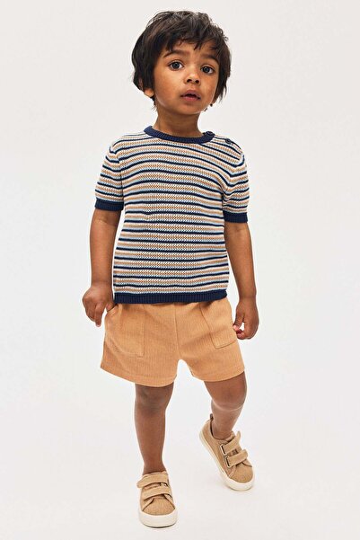 H&M Textured-jersey shorts