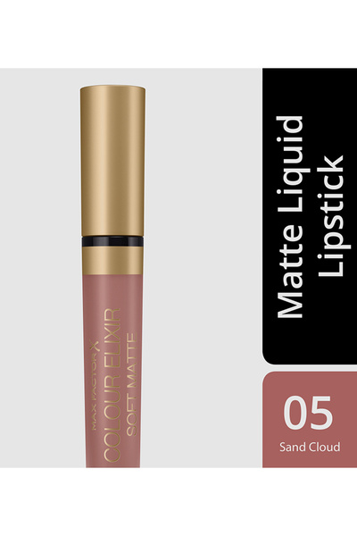 Max Factor Mat Ruj - Elixir Matte 005 Sand +Facefinity 3'ü 1 Arada Kalıcı Fondöten Set+Bambu Fırça Hediye