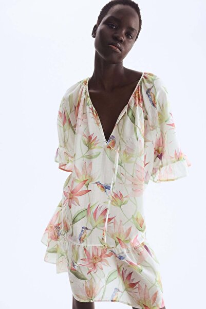 H&M Tie-detail tunic dress