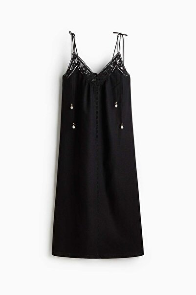 H&M Broderie anglaise tie-strap dress