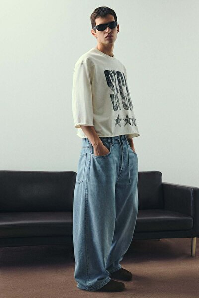 H&M Oversized Fit Cropped T-shirt