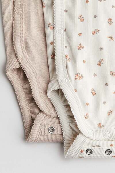 H&M 2-pack room-to-grow bodysuits