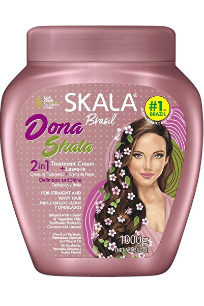 Scala كريم دونا ٢ في ١ للعناية بالشعر وتحديده ولمعانه - ١٠٠٠ غرام