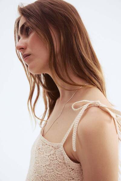 H&M Crochet-look mini dress