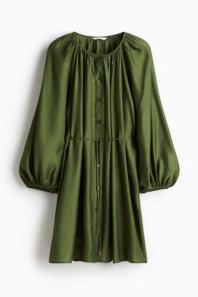 H&M Oversized tie-belt dress