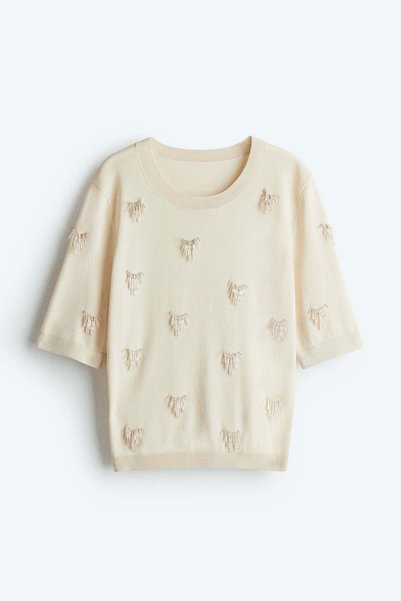 H&M Bead-embellished top