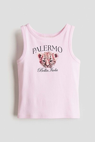 H&M Printed cotton vest top