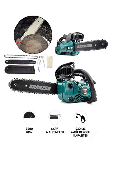 BRANZEG Benzinli Ağaç Testeresi 25cc Dal Budama Ve Kesme Testeresi Hızar Motoru