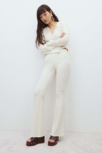 H&M Textured jersey trousers