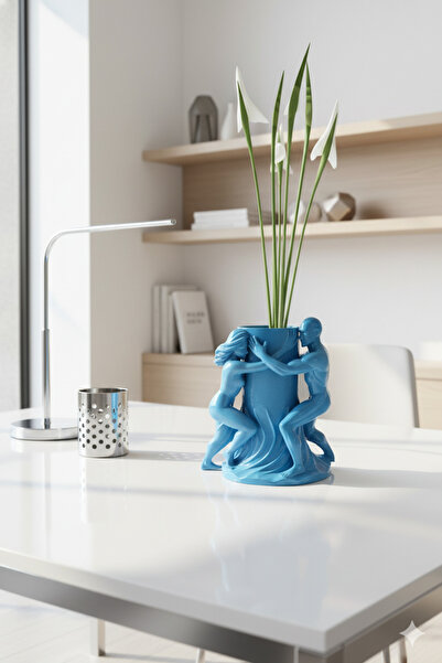 N NOXXO Modern Artistic Vase |   Figured Aesthetic Decorative Flower Vase |   3D Printing Design Petg Durable