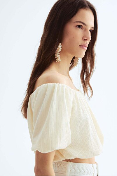 H&M Cropped off-the-shoulder top