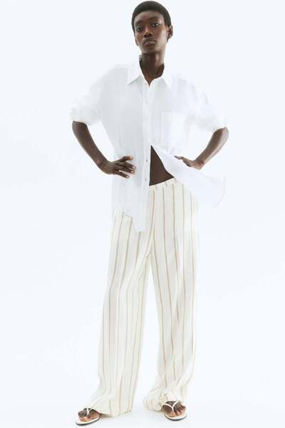 H&M Wide twill trousers