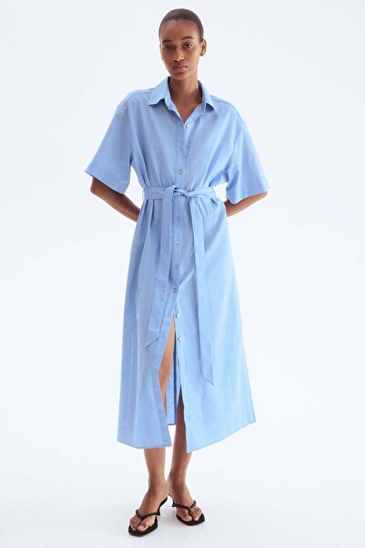H&M Linen-blend shirt dress