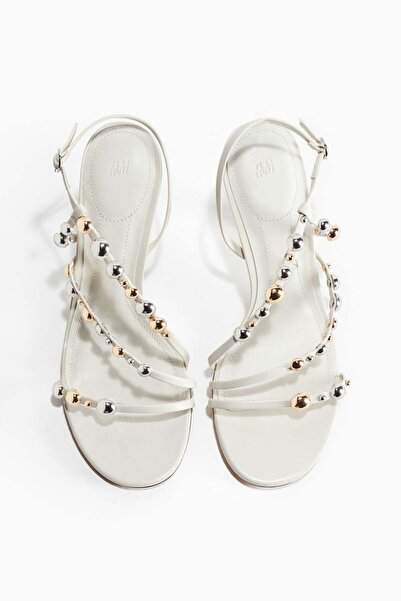 H&M صندل بكعب وأشرطة