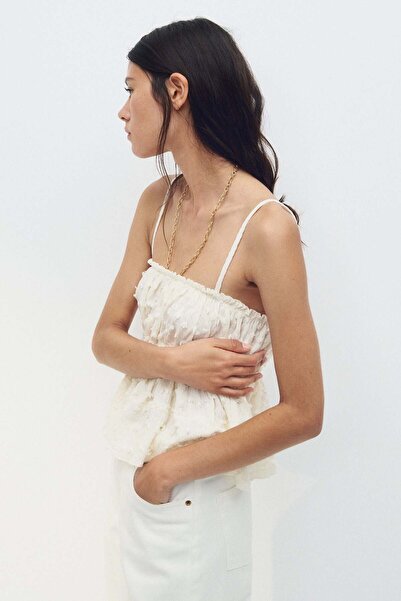 H&M Textured jersey top