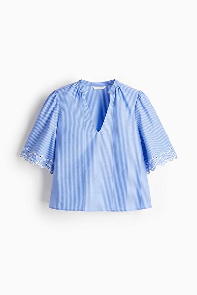 H&M Broderie anglaise cotton blouse