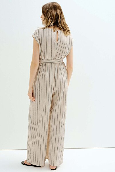 H&M MAMA Sleeveless tie-belt jumpsuit