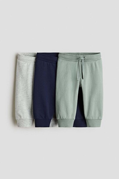 H&M 3-pack cotton joggers