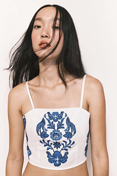 H&M Bead-detail strappy top