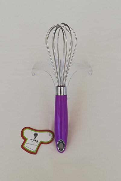 adresiburasi Stainless Steel Whisk Small Size 25 Cm. Purple