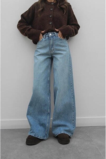 Havoş Ανοιχτό μπλε Mona Wide Leg Jean