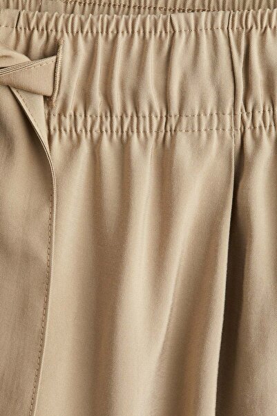 H&M Wide tie-belt trousers