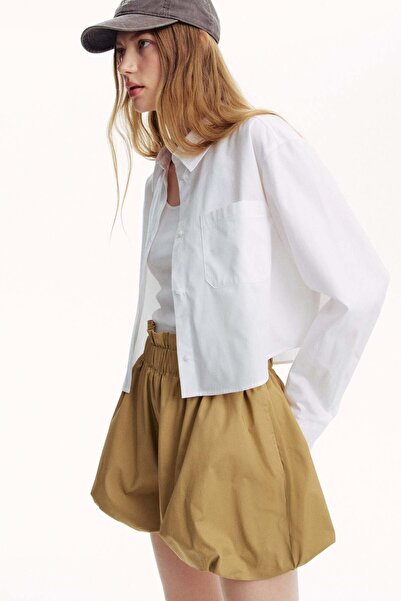 H&M Cropped cotton shirt