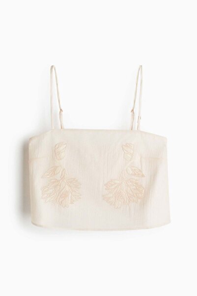 H&M Bead-embroidered strappy top