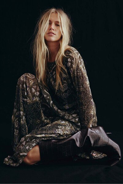 H&M فستان مجعد