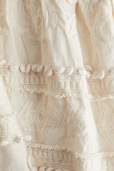 H&M Embroidered cotton dress