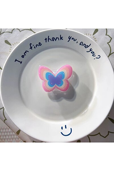 EDELFU Popsocket Yapışkanlı Kelebek Telefon Tutacağı Kelebek Şekilli Akrilik ...