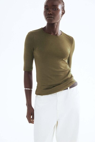 H&M تي شيرت من قطن بيما