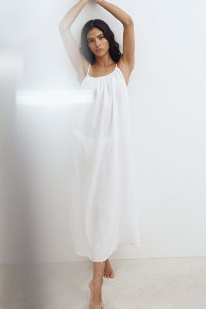 H&M Linen-blend strappy dress