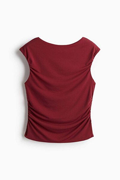 H&M Draped cap-sleeved top