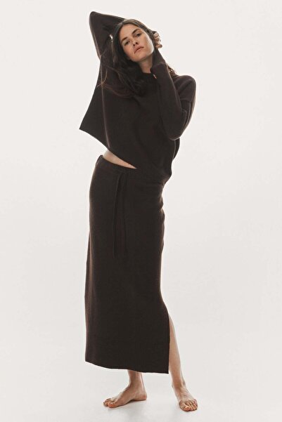 H&M Knitted drawstring skirt