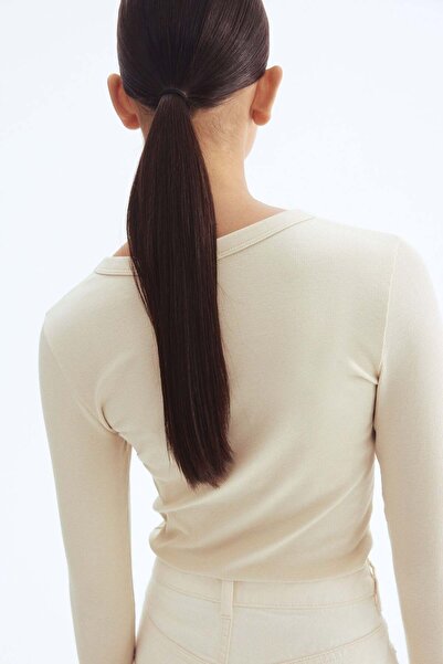 H&M Ribbed modal-blend top