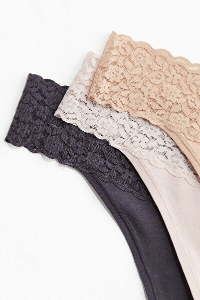 H&M 10-pack lace thong briefs