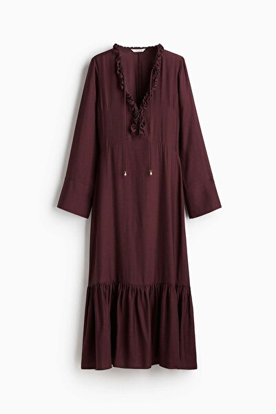 H&M Ruffle-trim maxi dress