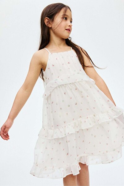 H&M Frill-trimmed strappy dress