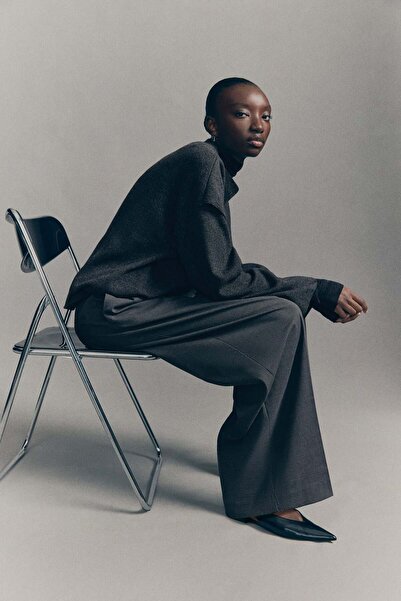 H&M Wide tailored trousers