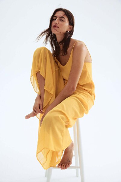 H&M Long chiffon dress