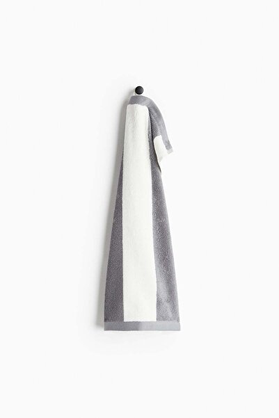 H&M Striped cotton terry guest towel