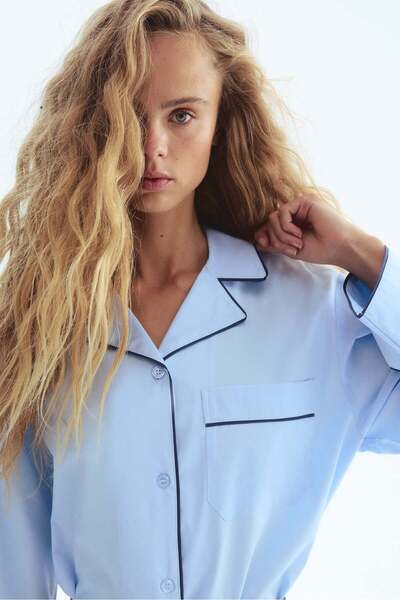 H&M قميص منتجع قطني