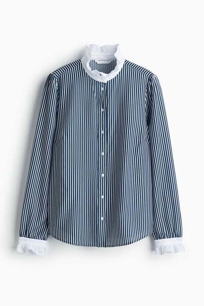 H&M Frill-collar blouse
