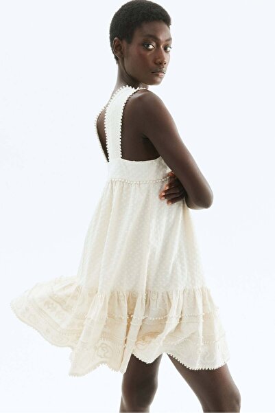 H&M Embroidered cotton dress