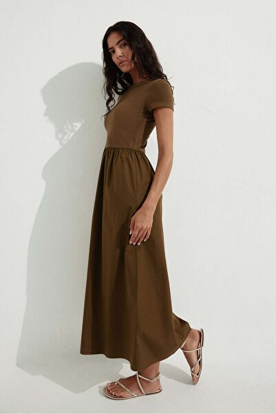 H&M Short-sleeved maxi dress