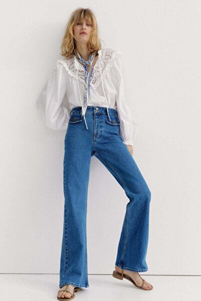 H&M Broderie anglaise-detail blouse