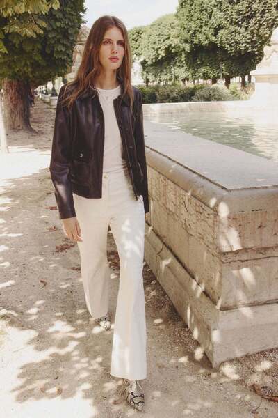 H&M Flared twill trousers